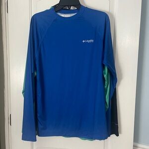 Men’s Columbia Blue Long Sleeve PFG Shirt